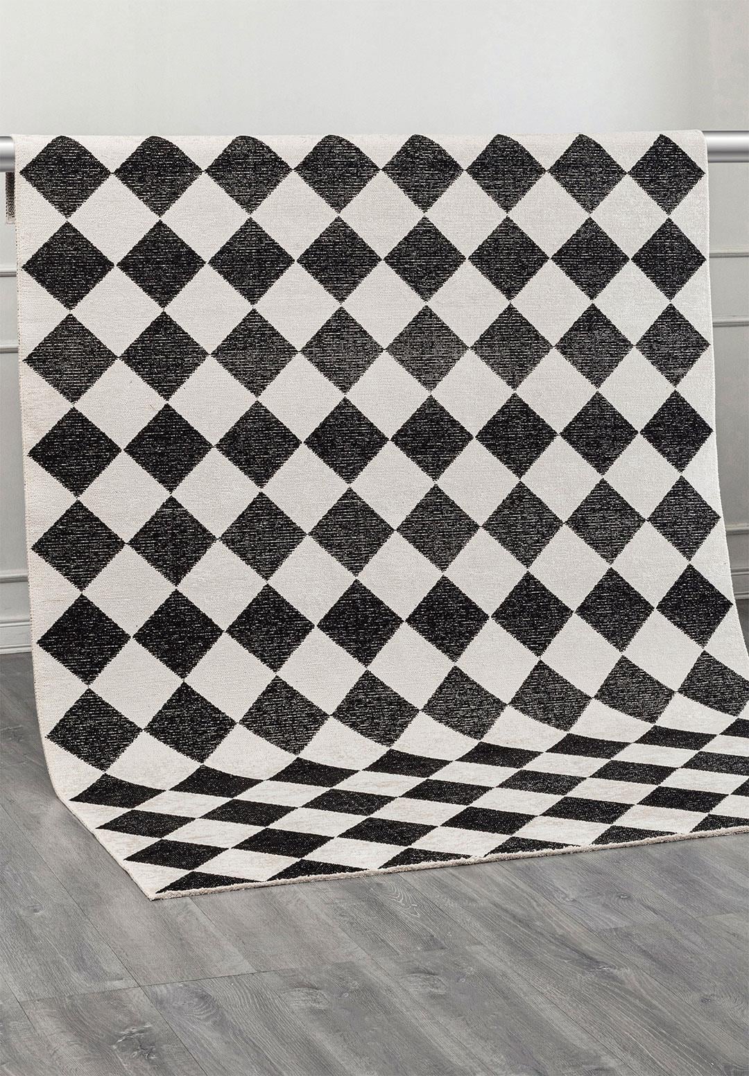 RETRO BLACK - ECRU RUG - 4