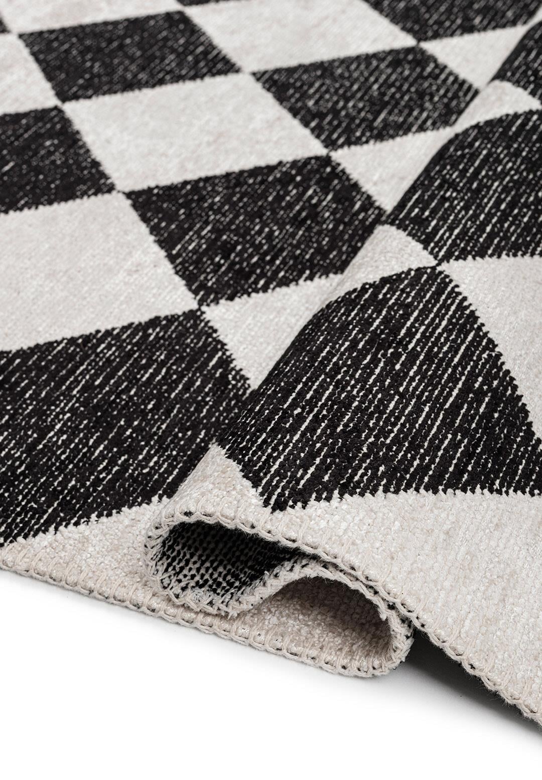 RETRO BLACK - ECRU RUG - 2