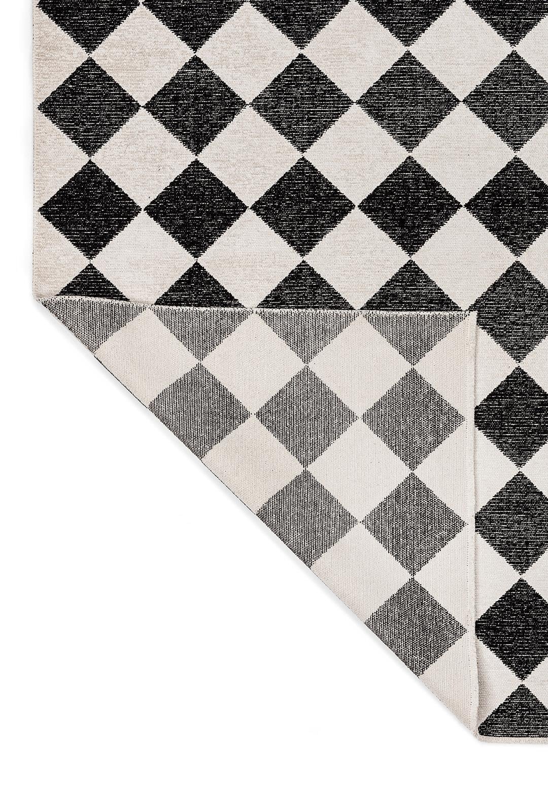RETRO BLACK - ECRU RUG - 3