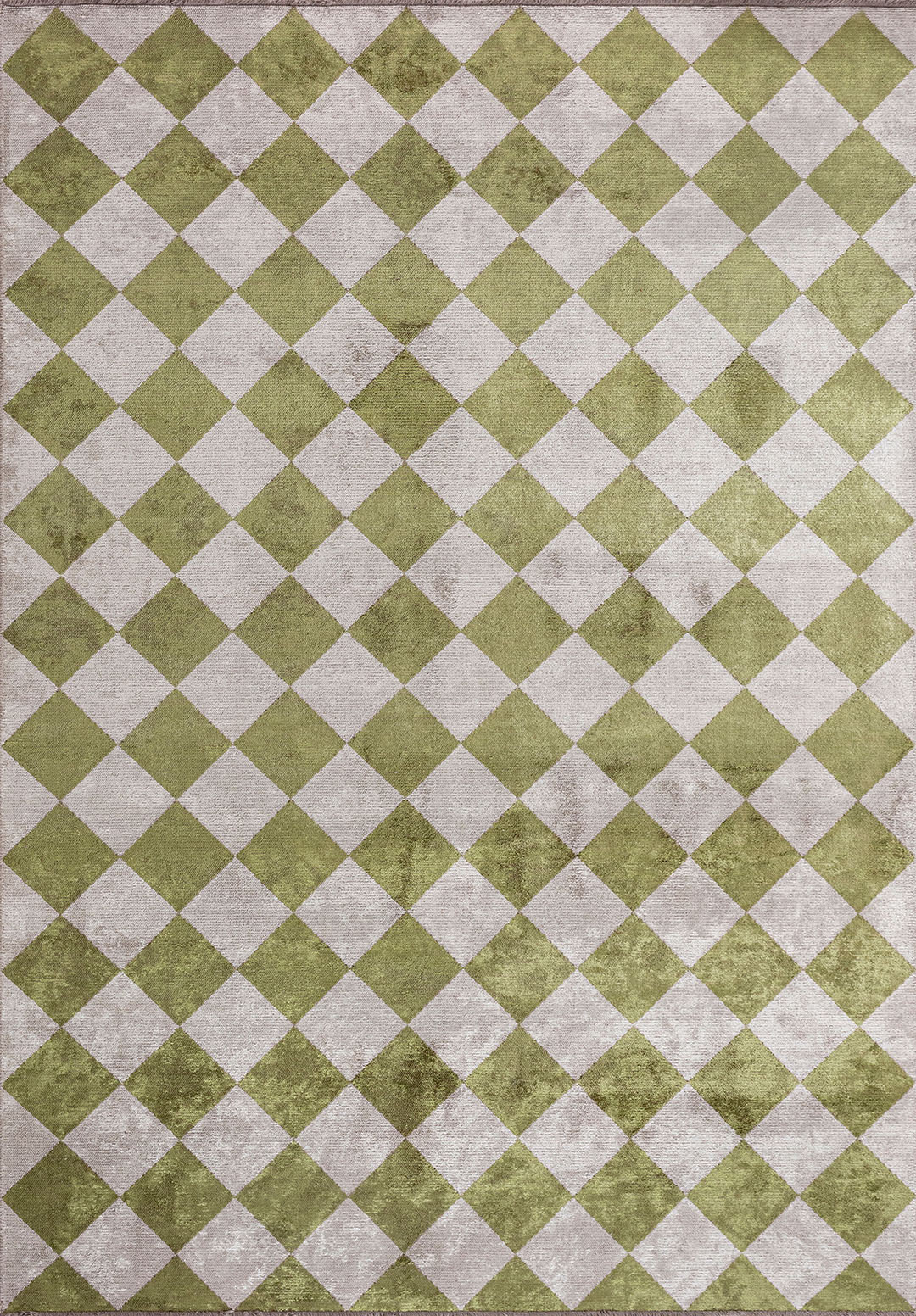 RETRO GREEN - LIGHT CREAM RUG