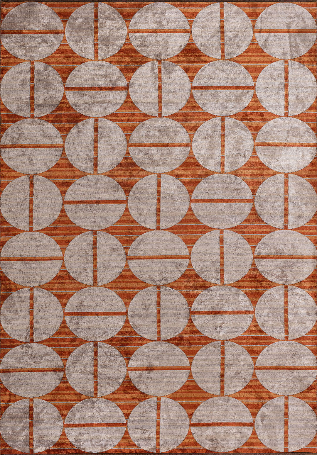 ECLIPSE RUST - TERRA - CREAM - GREY - LIGHT GREY - BONE RUG - 1