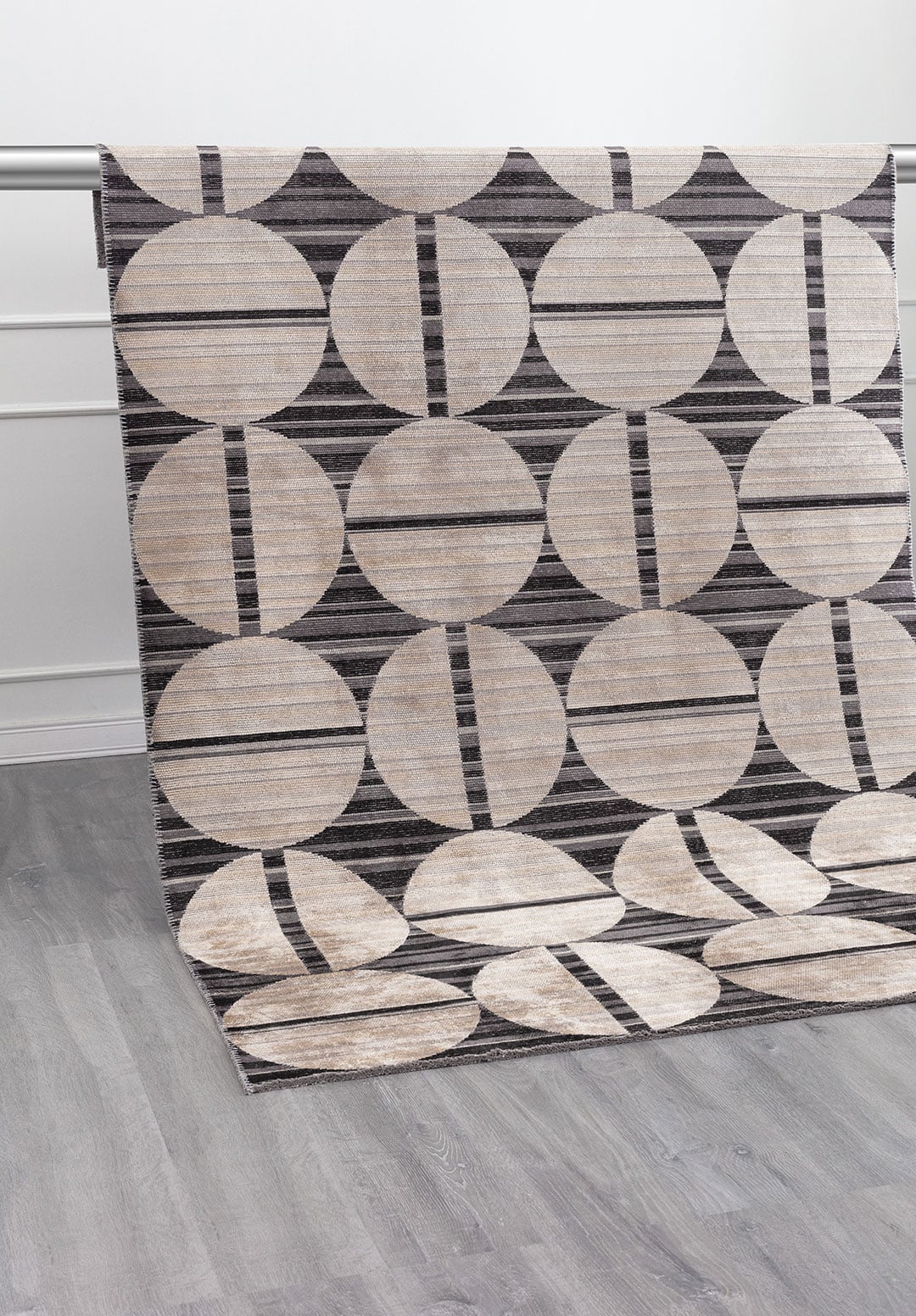 ECLIPSE BLACK - CHARCOAL - CREAM - GREY - LIGHT GREY - BONE RUG - 4