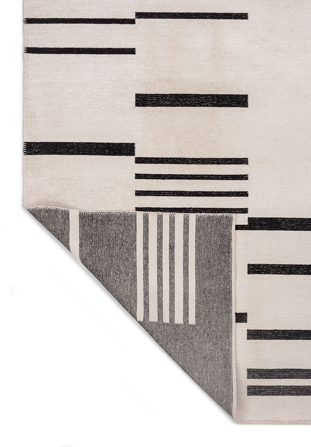 STEP BLACK - ECRU RUG - 3