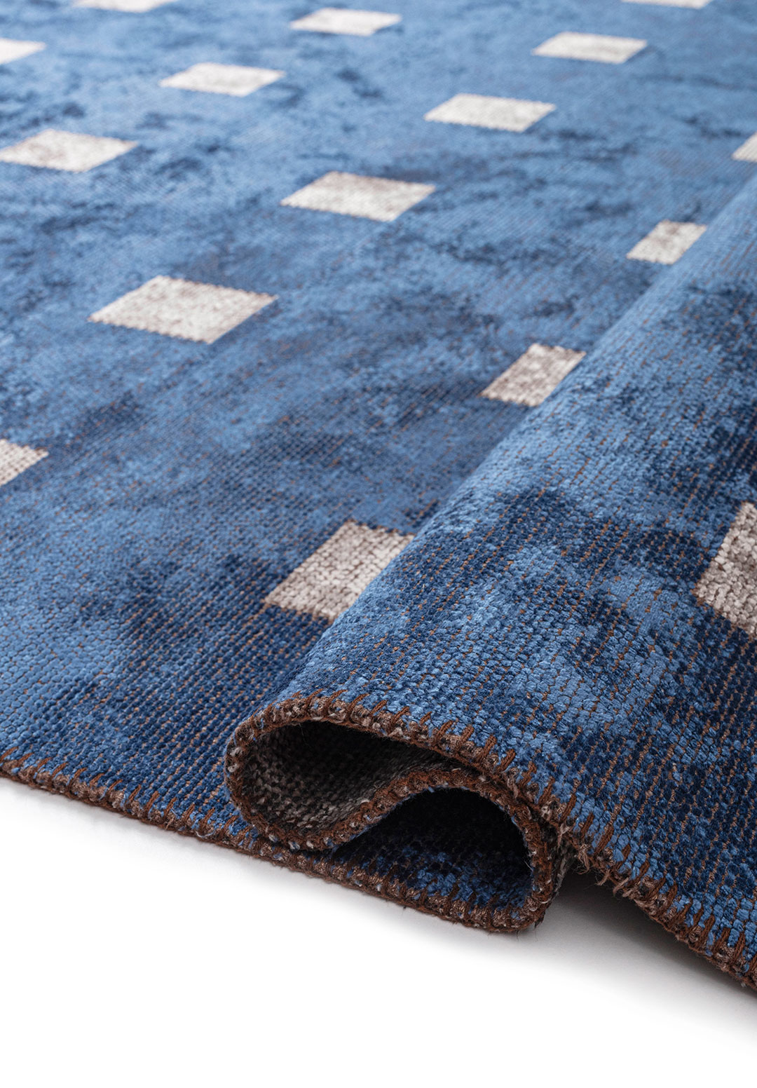 HARMONY NAVY BLUE - BONE RUG - 2