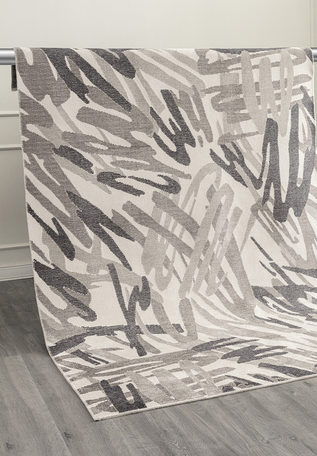 CARNIVAL CHARCOAL - DARK GREY - GREY - ECRU RUG - 4