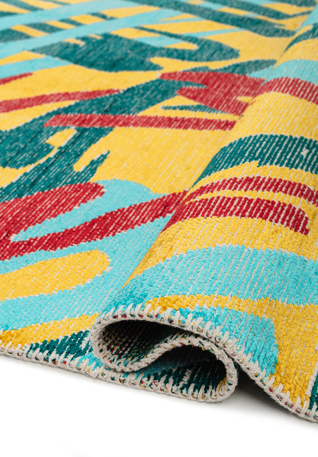 CARNIVAL RED - TURQUOISE - DARK TURQUOISE - YELLOW RUG - 2