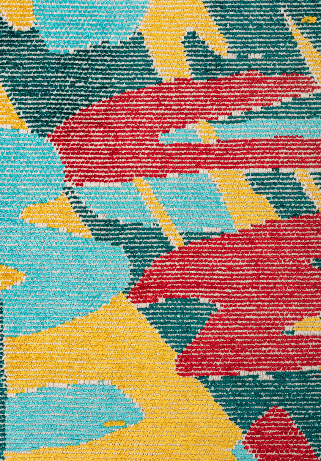 CARNIVAL RED - TURQUOISE - DARK TURQUOISE - YELLOW RUG - 5