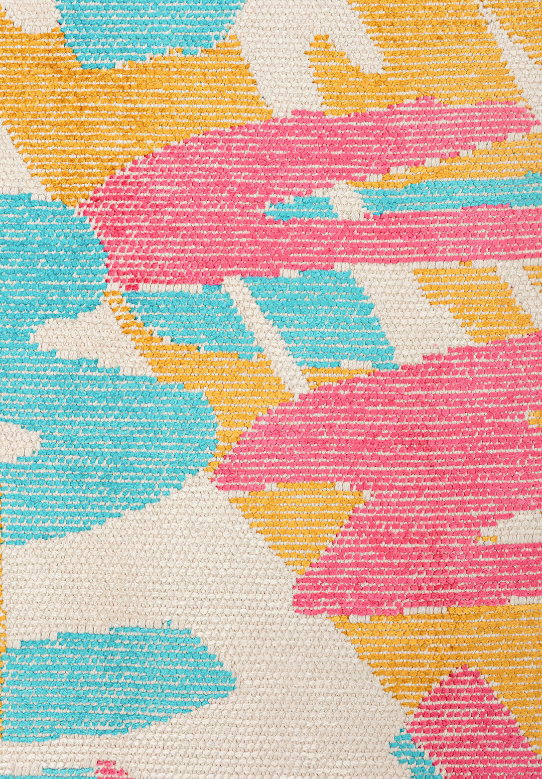 CARNIVAL PINK - TURQUOISE - GOLD - ECRU RUG - 5