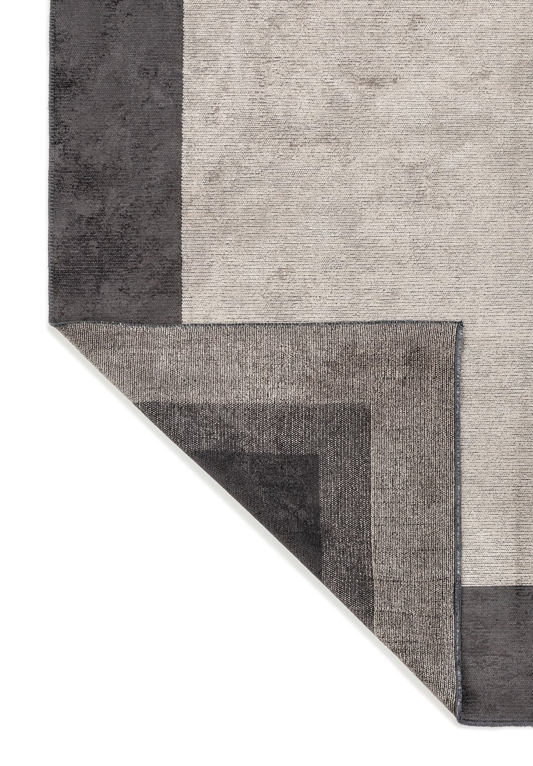 BORDER CHARCOAL - CREAM RUG - 3