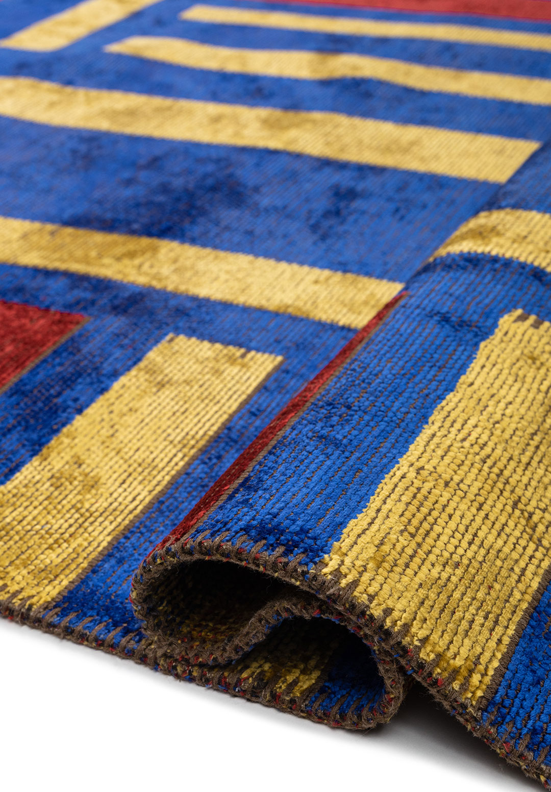 PARCEL RED - YELLOW - SAX BLUE RUG - 2