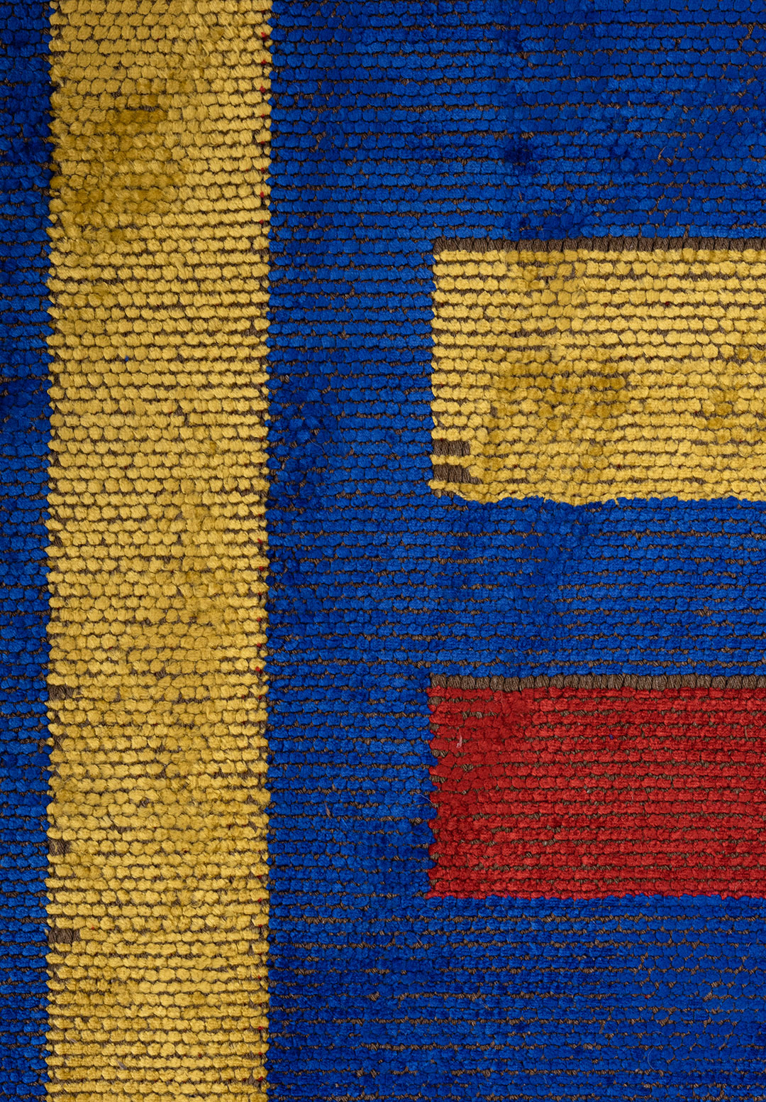 PARCEL RED - YELLOW - SAX BLUE RUG - 5