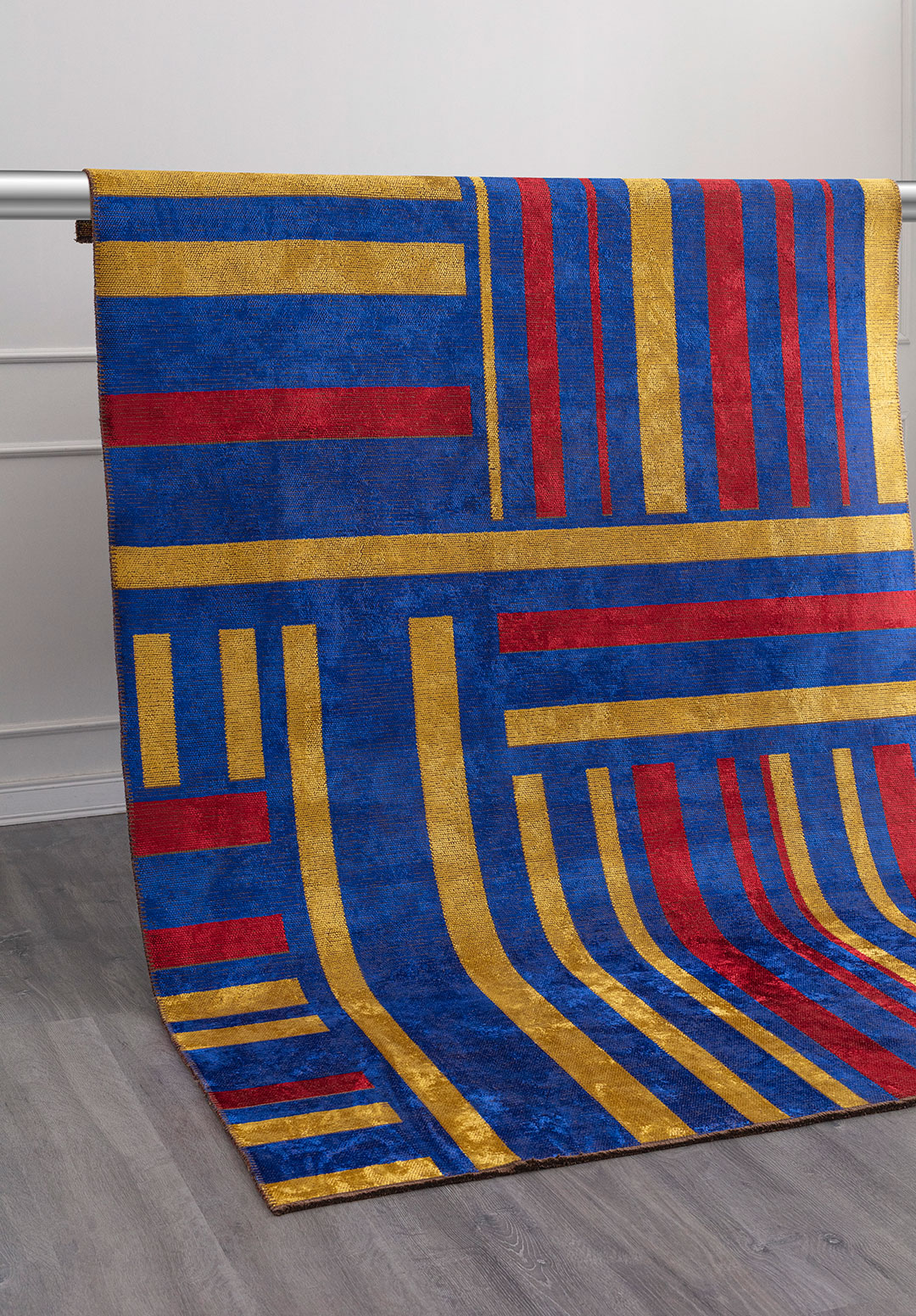 PARCEL RED - YELLOW - SAX BLUE RUG - 4