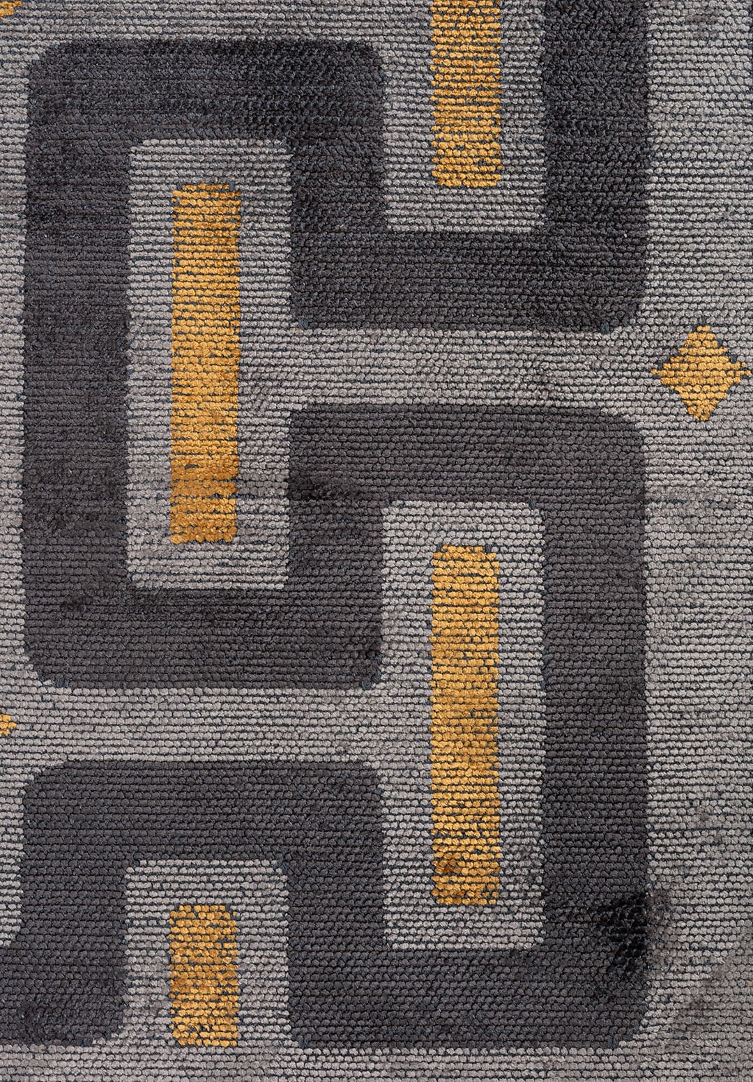 CHARM GREY - CHARCOAL - MUSTARD RUG - 5