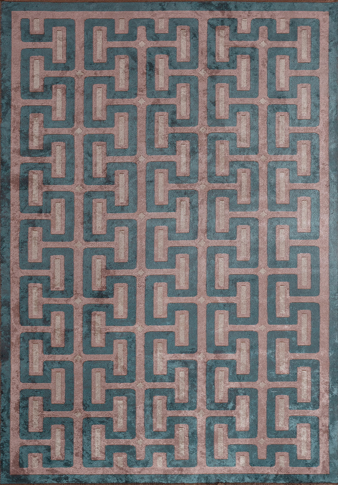 CHARM DAMSON - PETROL - BONE RUG - 1