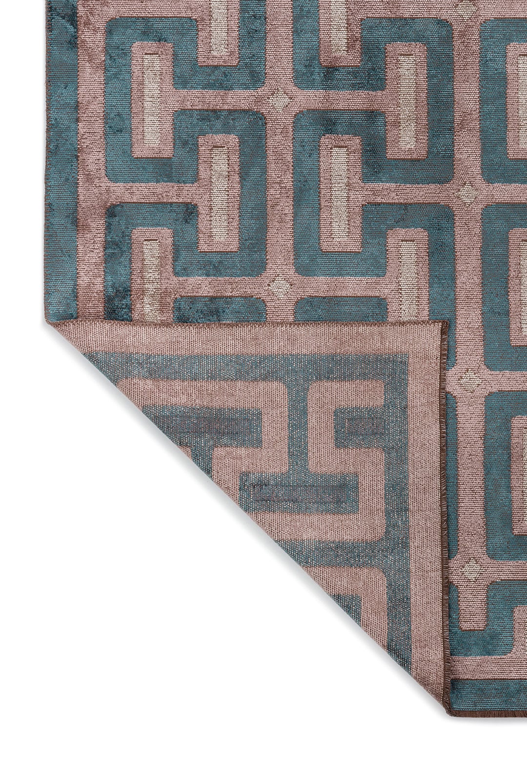 CHARM DAMSON - PETROL - BONE RUG - 3