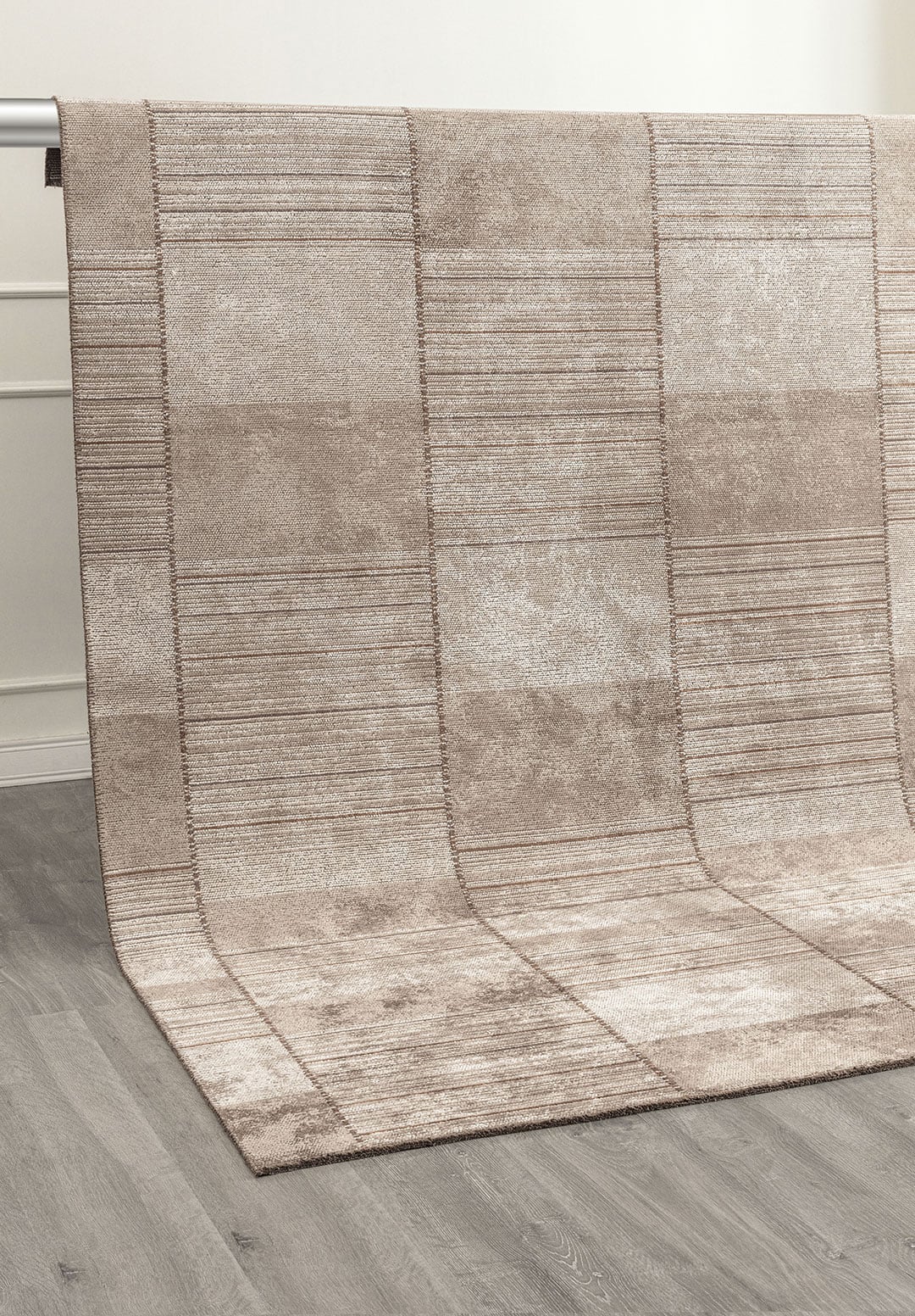 RAILWAY NOUGAT - CACAO - DARK MINK - LIGHT CREAM RUG - 4