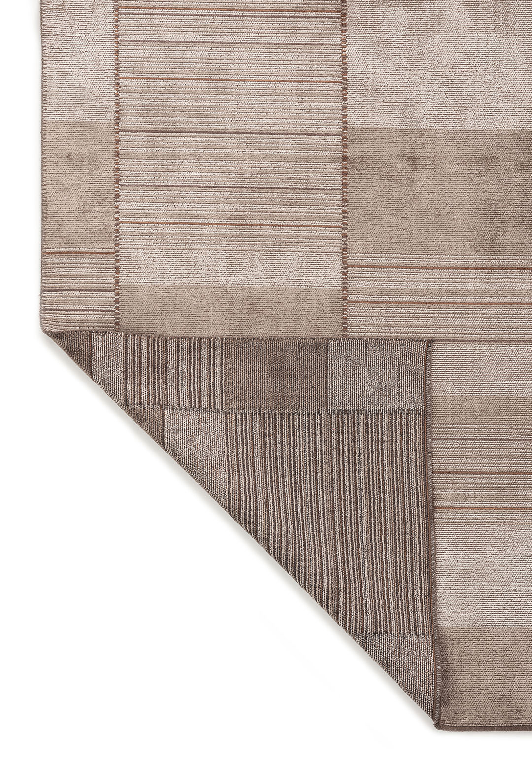 RAILWAY NOUGAT - CACAO - DARK MINK - LIGHT CREAM RUG - 3