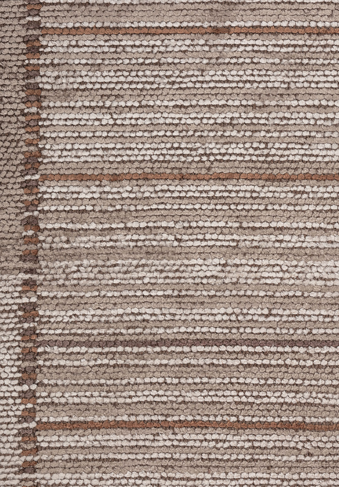 RAILWAY NOUGAT - CACAO - DARK MINK - LIGHT CREAM RUG - 5