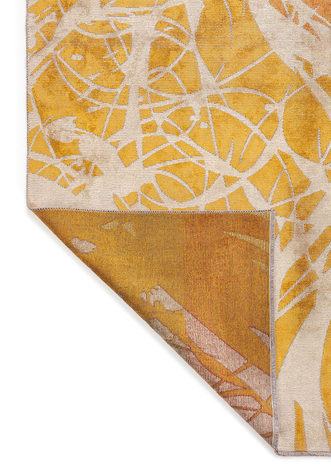 SOLAR TERRA - MUSTARD - RUST - DARK TERRA - CREAM RUG - 3