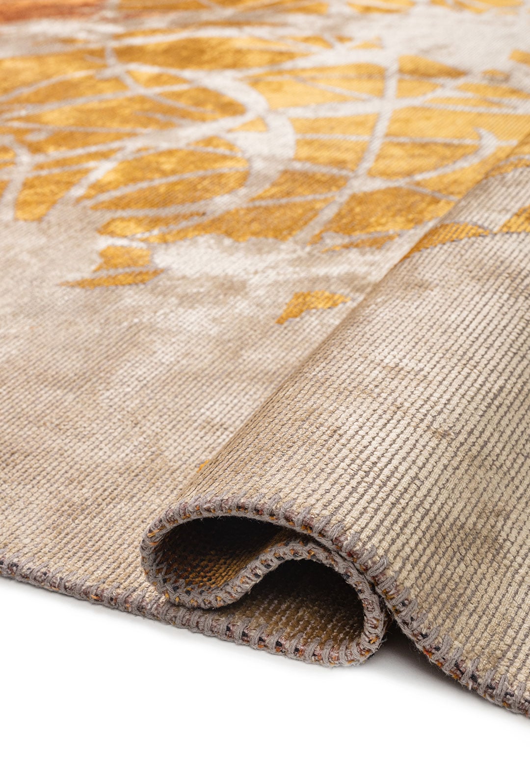 SOLAR TERRA - MUSTARD - RUST - DARK TERRA - CREAM RUG - 2