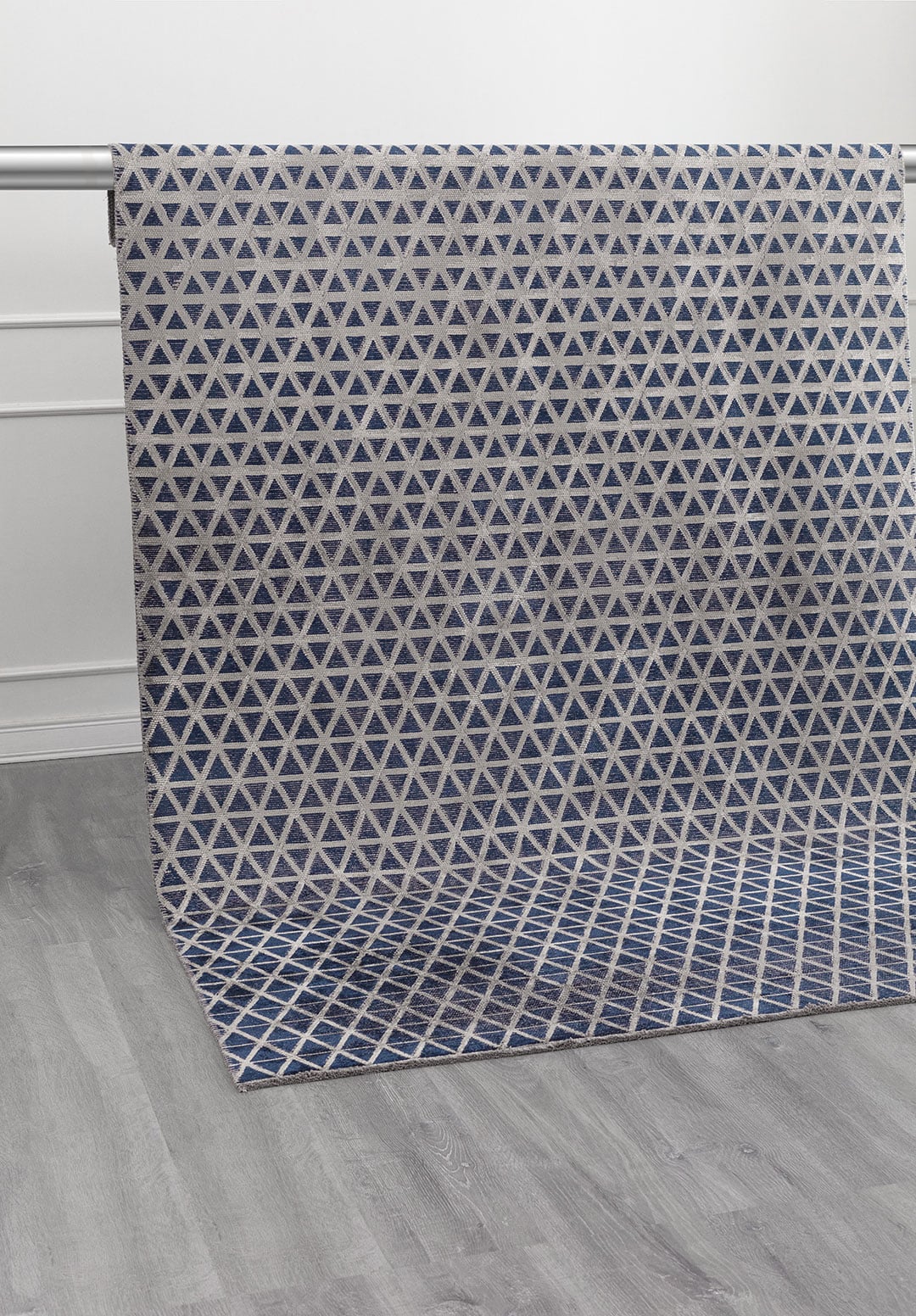 HEXAGON DARK NAVY - GREY - LIGHT GREY RUG - 4