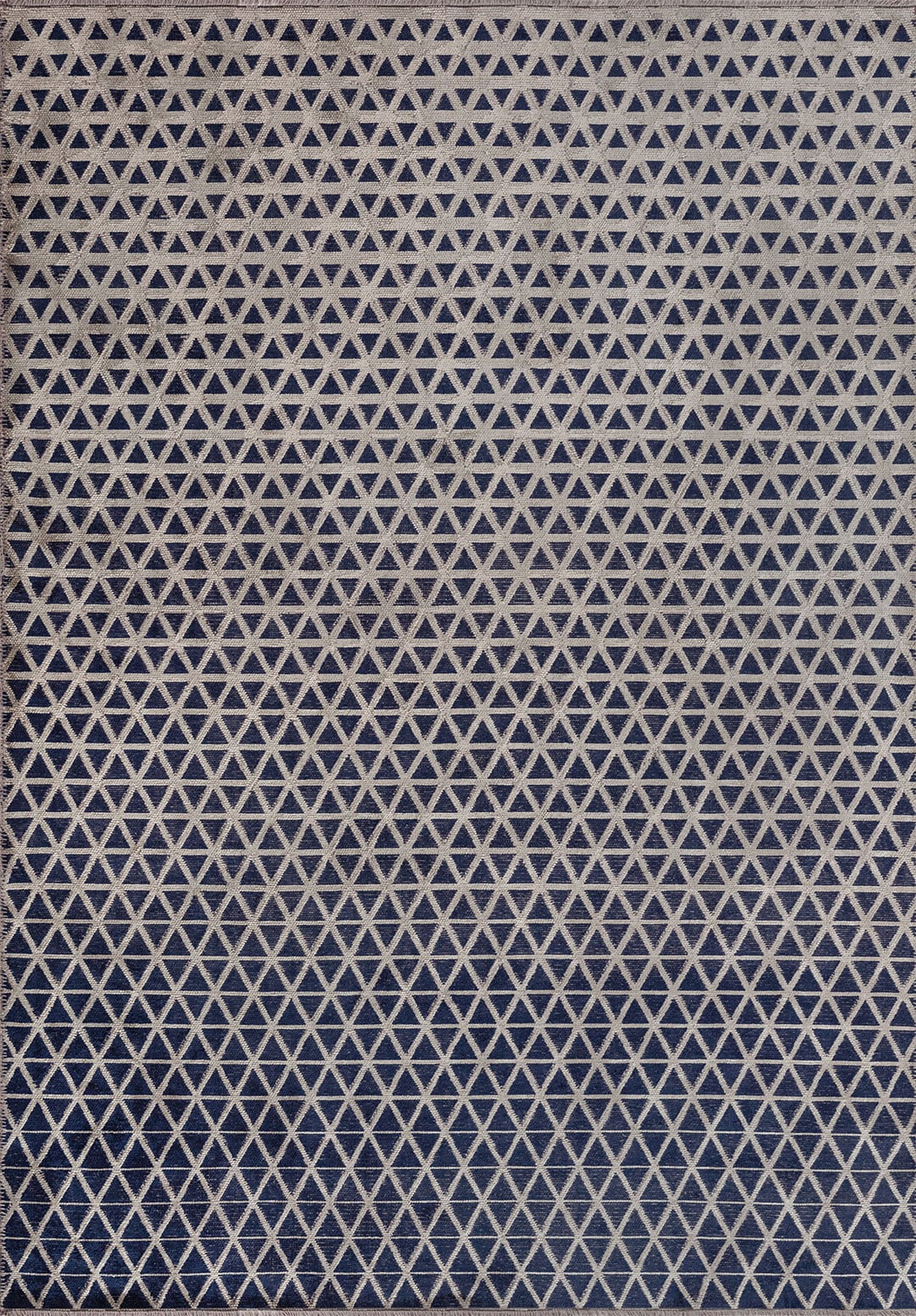 HEXAGON DARK NAVY - GREY - LIGHT GREY RUG - 1