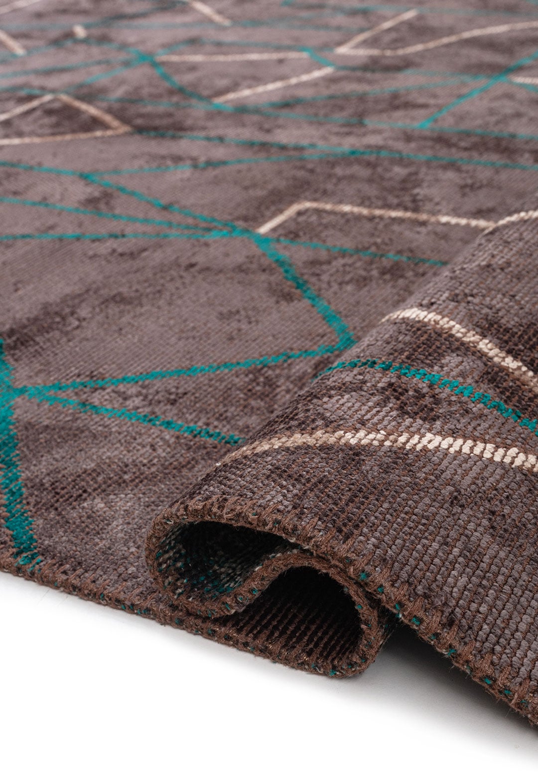 DELTA DARK TURQUOISE - AÇIK GRI - CHARCOAL RUG - 2