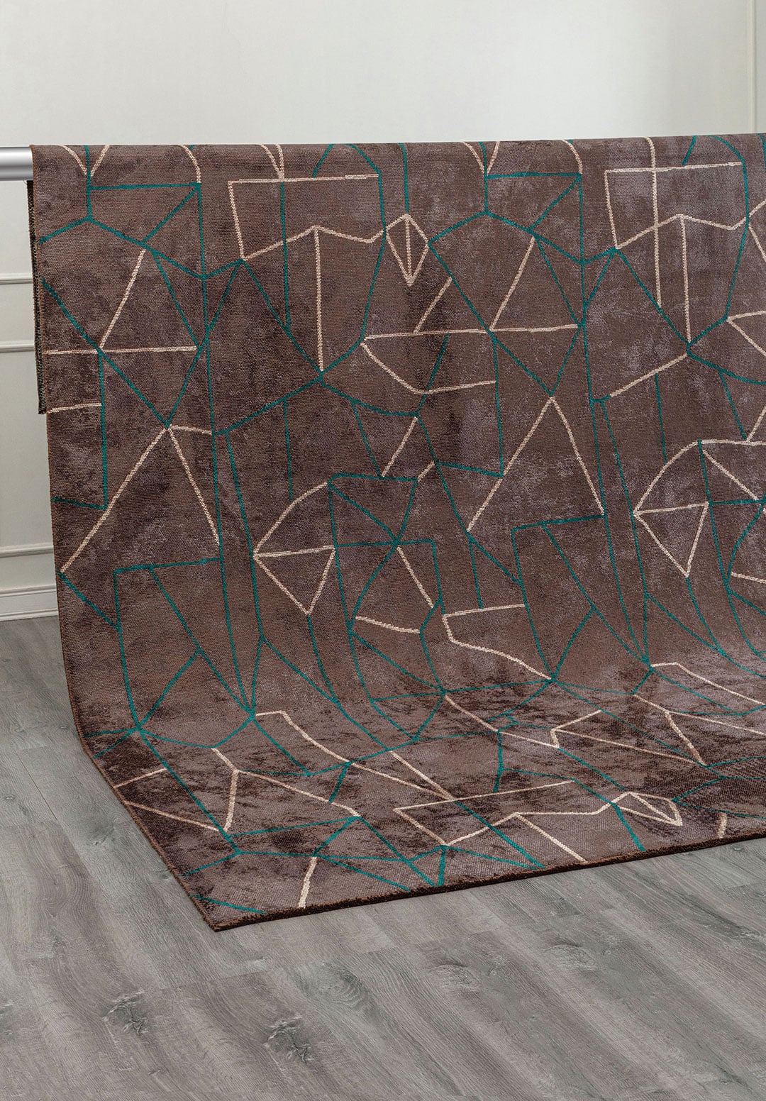 DELTA DARK TURQUOISE - AÇIK GRI - CHARCOAL RUG - 4