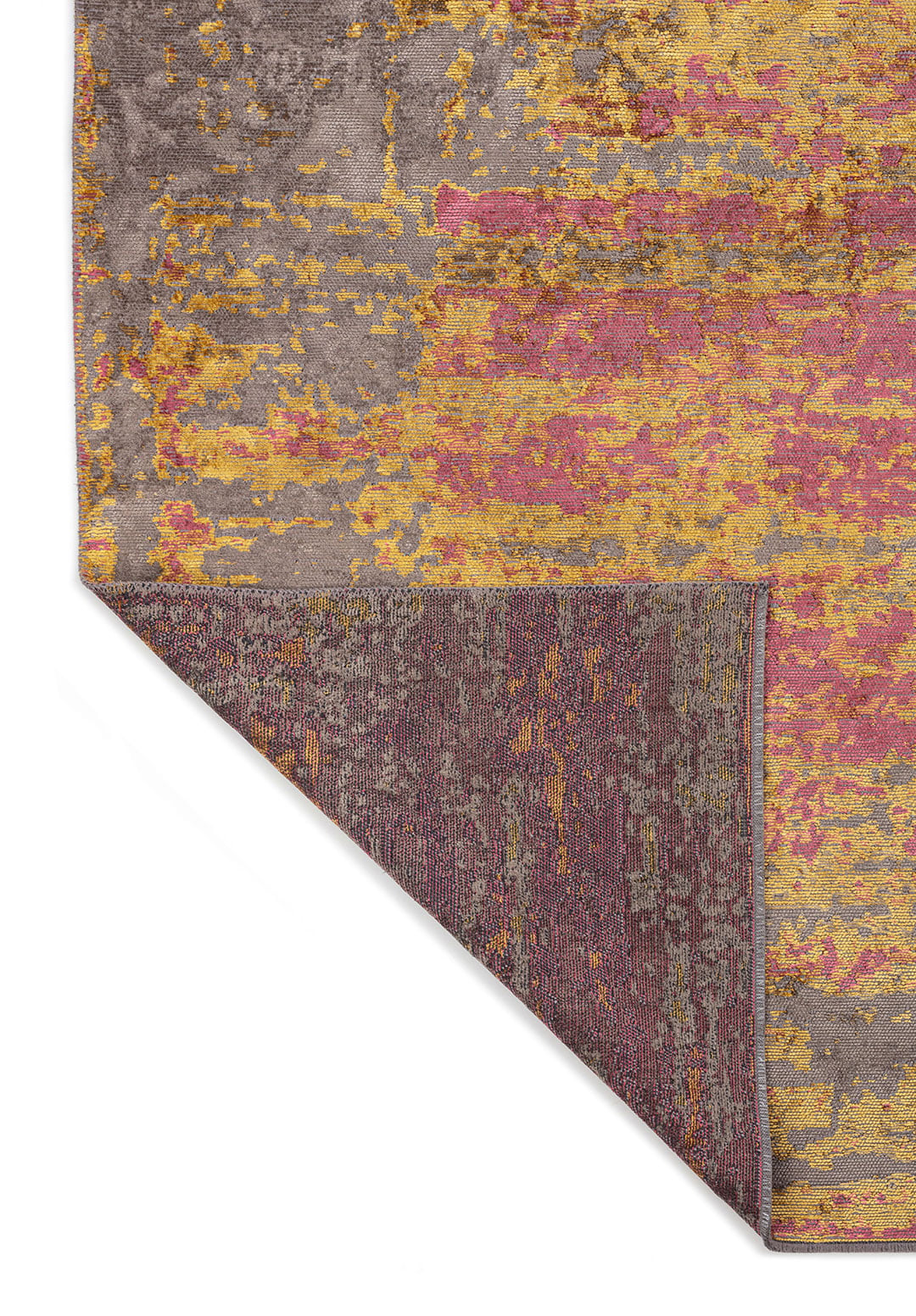 NEBULA ROSE - GOLD - DARK GREY RUG - 3