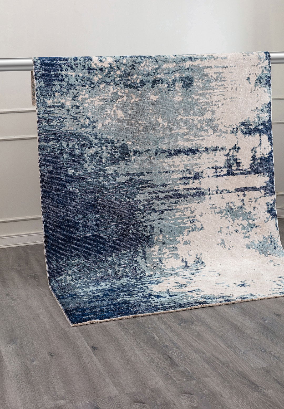BLAZE DARK NAVY - BLUE - ECRU RUG - 4