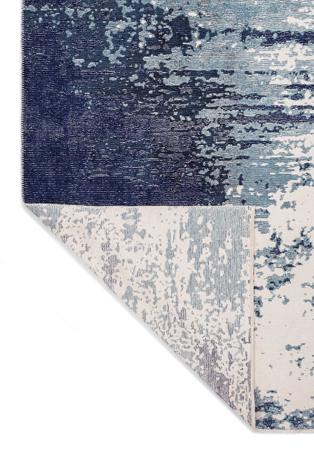 BLAZE DARK NAVY - BLUE - ECRU RUG - 3