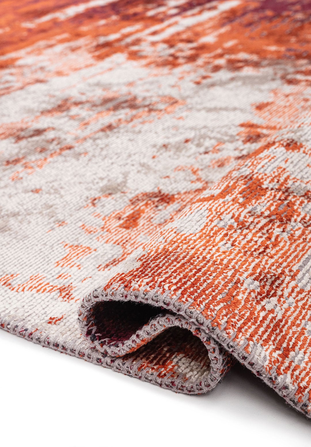 BLAZE LIGHT CREAM - RUST - CHERRY RUG - 2