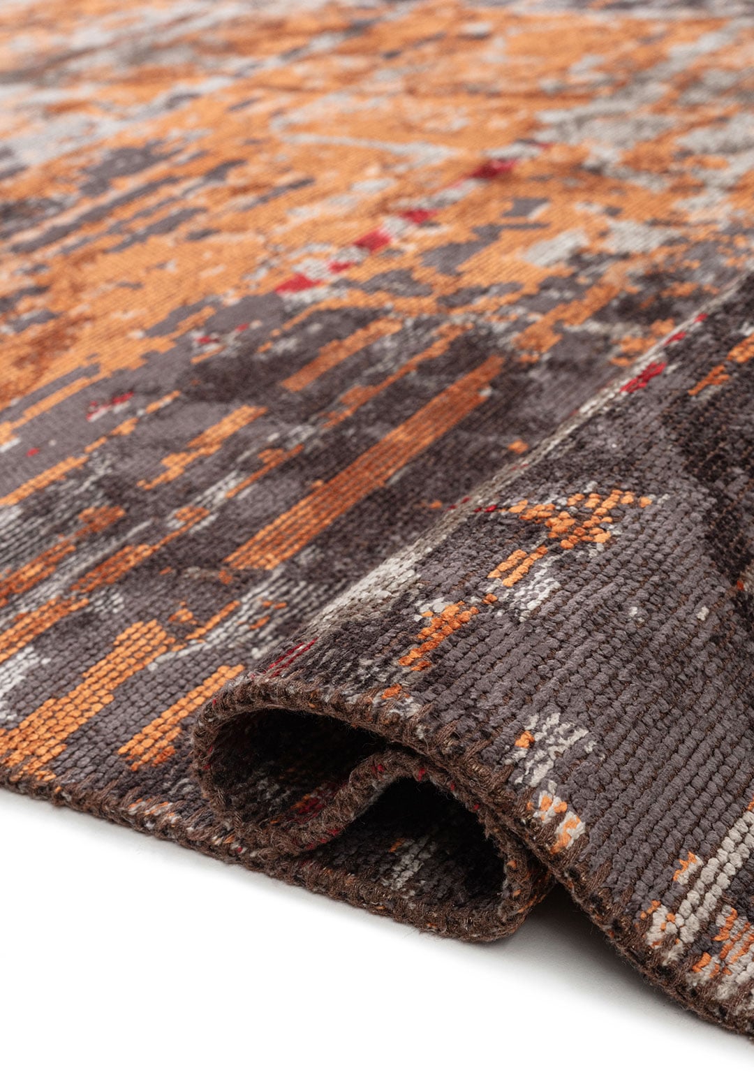 DAWN CHARCOAL - TERRA - RED - GREY RUG - 2