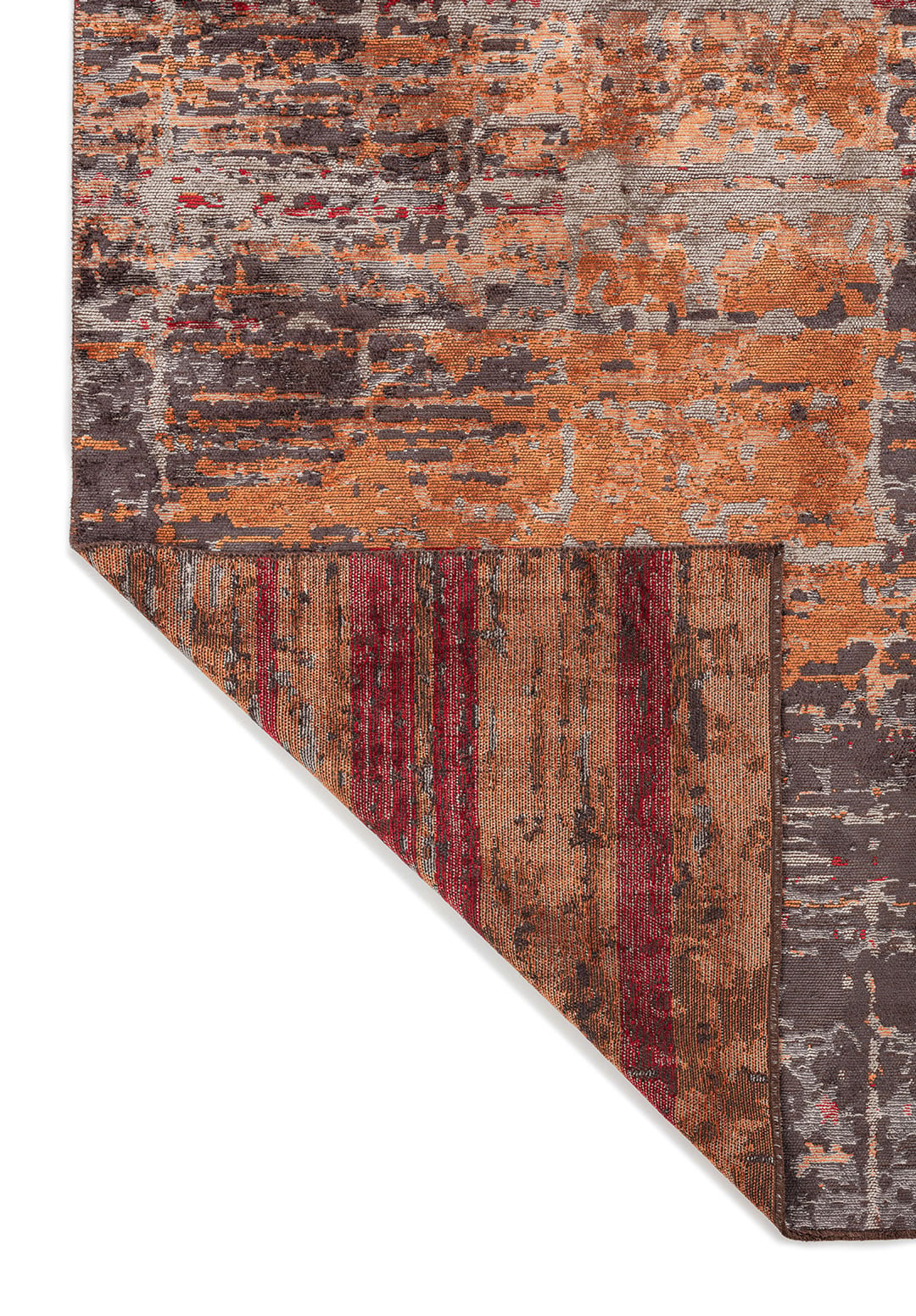 DAWN CHARCOAL - TERRA - RED - GREY RUG - 3