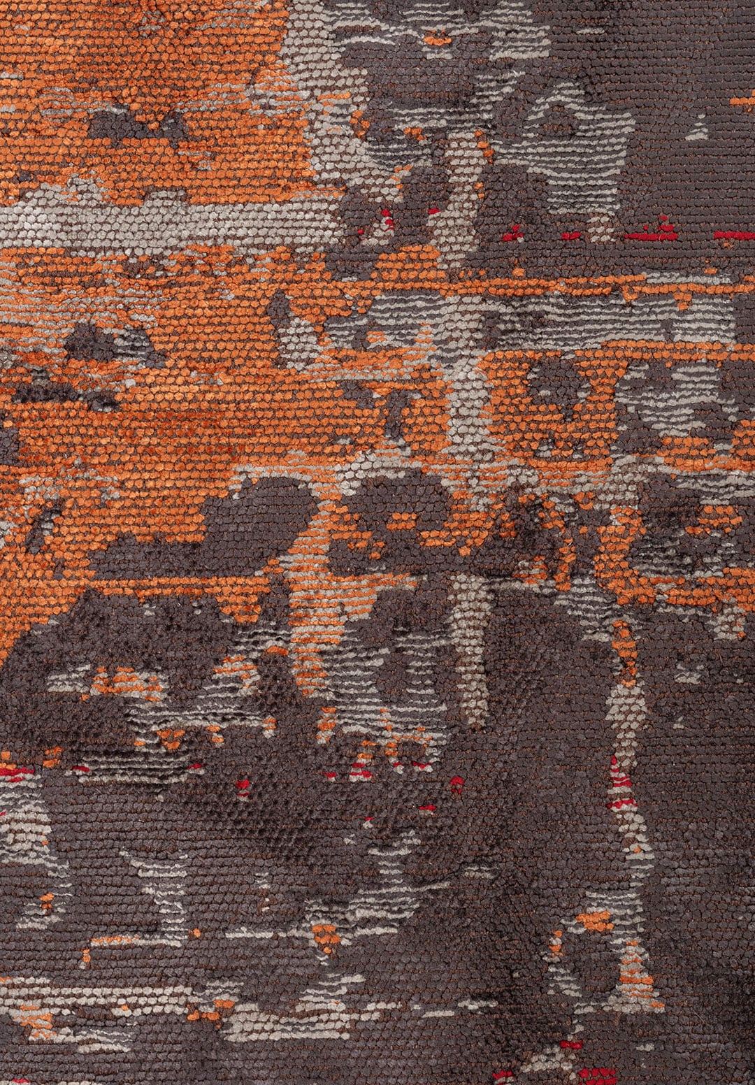 DAWN CHARCOAL - TERRA - RED - GREY RUG - 5