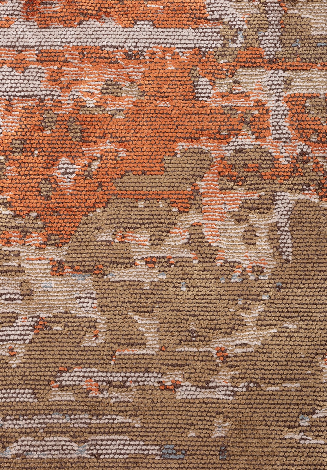 DAWN LIGHT BROWN - TERRA - BLUE - BONE RUG - 5