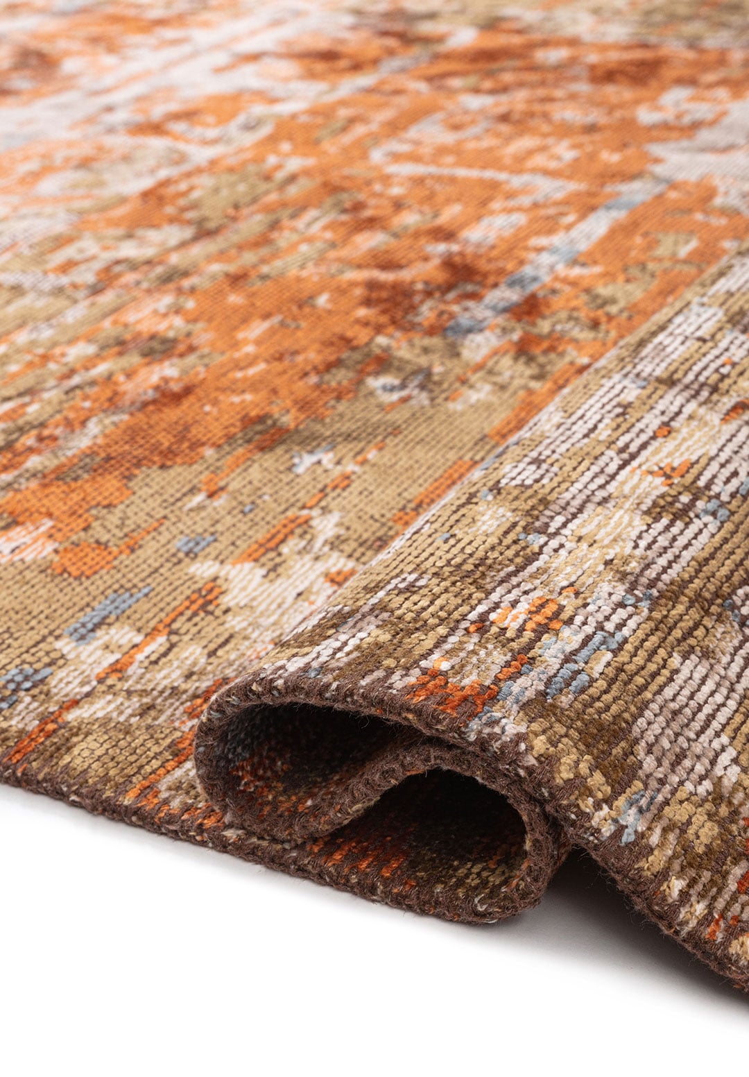 DAWN LIGHT BROWN - TERRA - BLUE - BONE RUG - 2