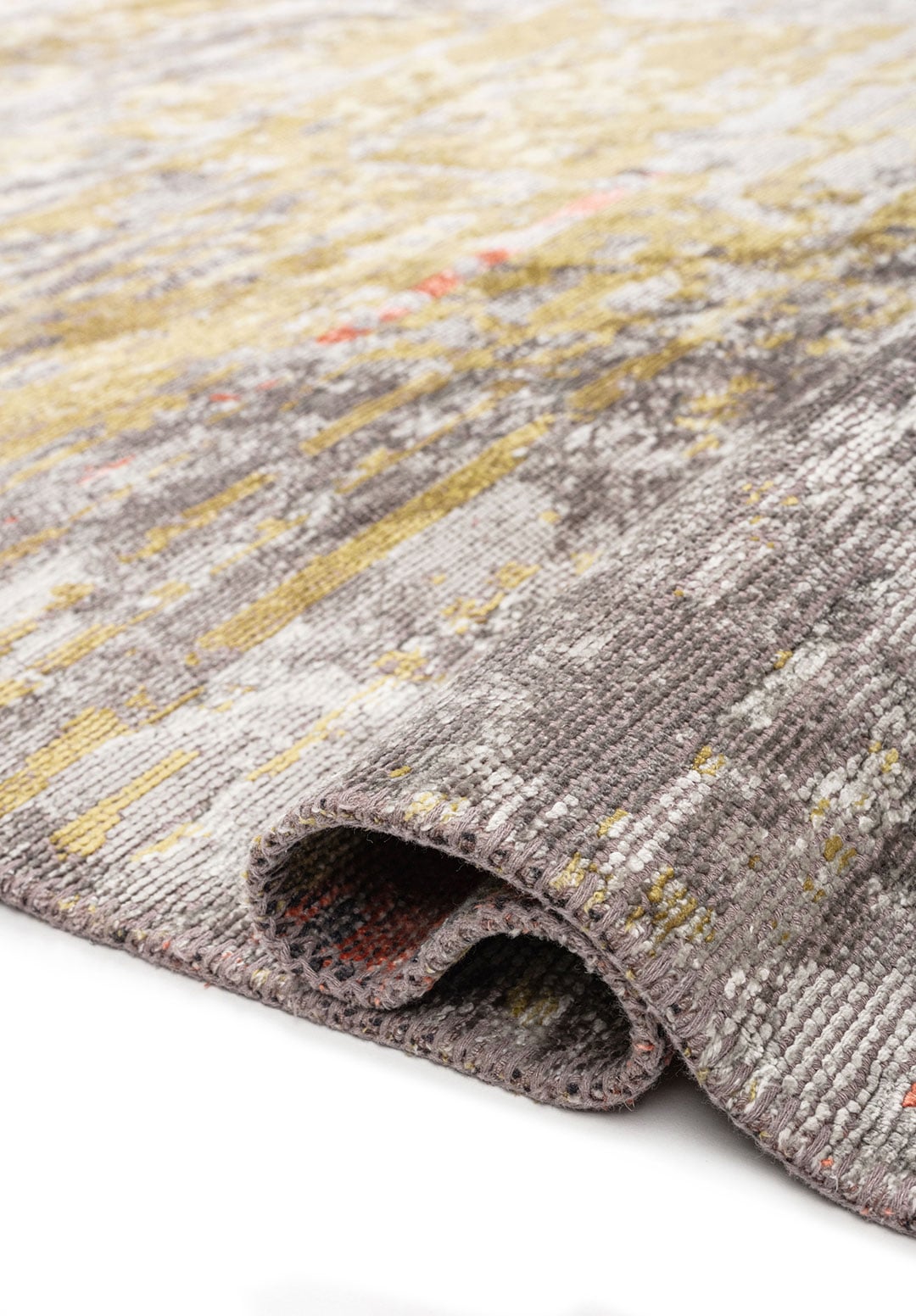 DAWN GREY - OLIVE GREEN - CORAL - BONE RUG - 2