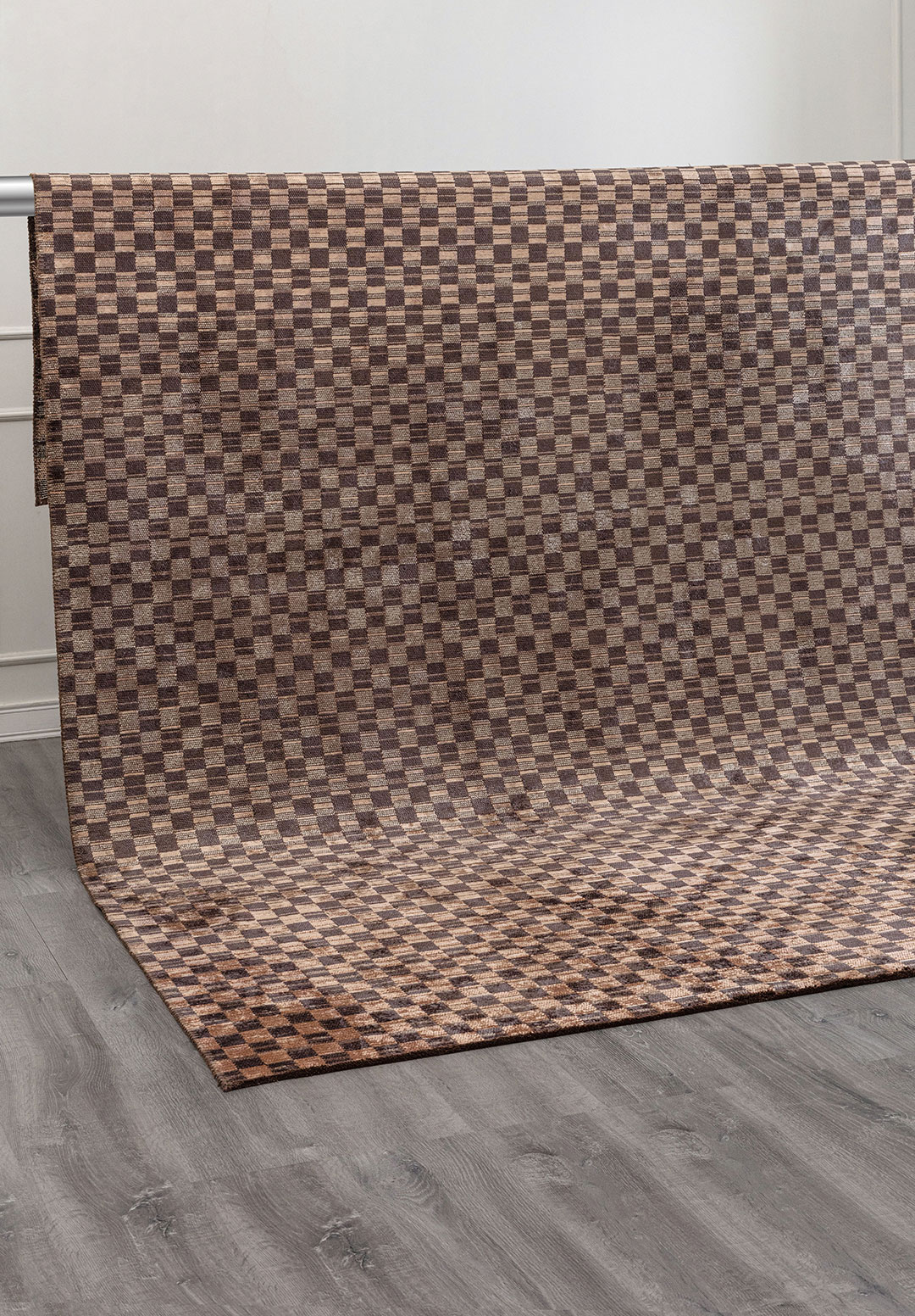 MOSAIC CHARCOAL - DARK GREY - COPPER - GREY RUG - 4