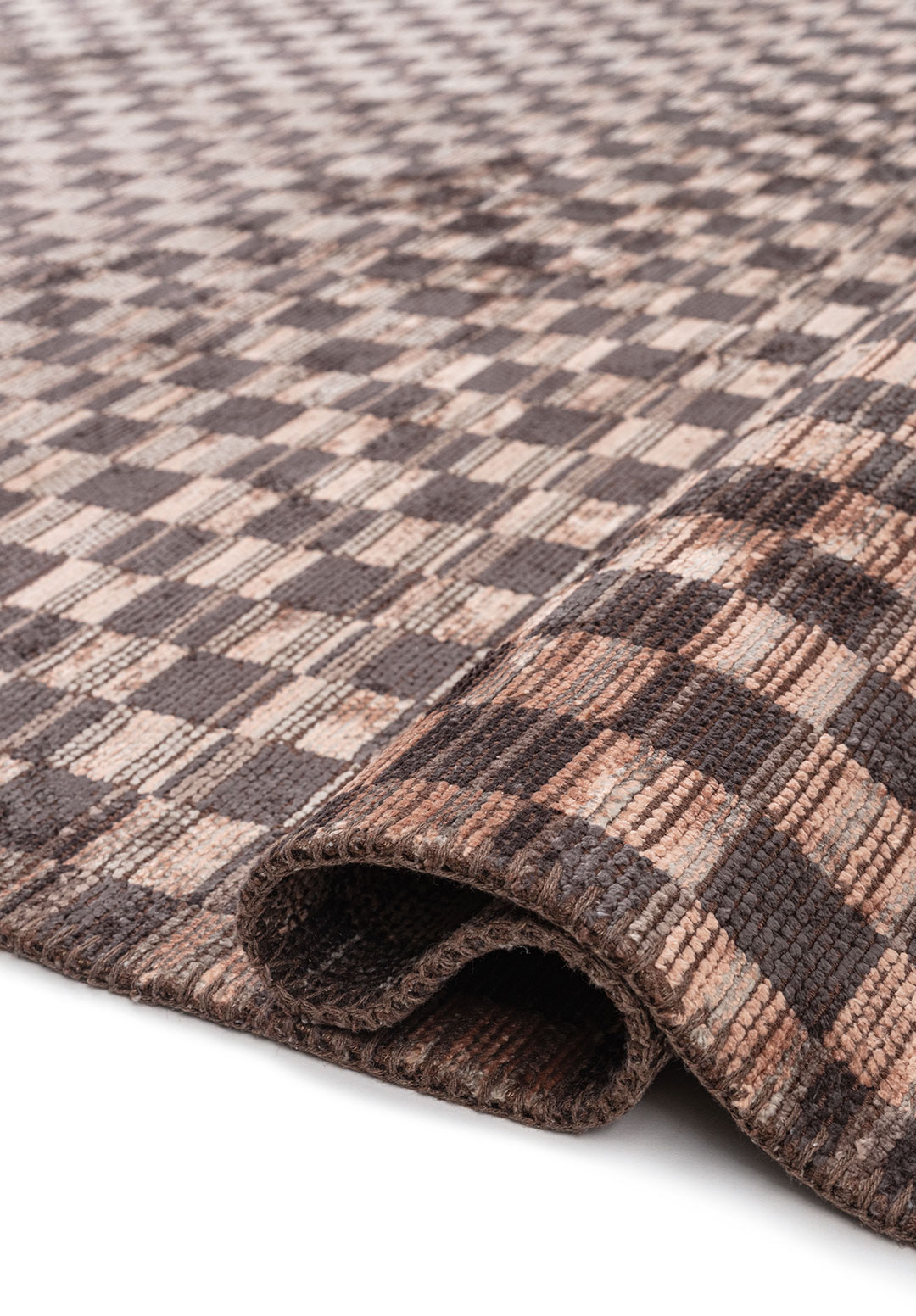 MOSAIC CHARCOAL - DARK GREY - COPPER - GREY RUG - 2
