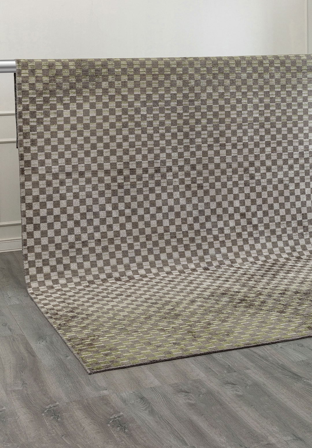 MOSAIC ANTHRACITE - KHAKI - GREEN - BONE RUG - 4
