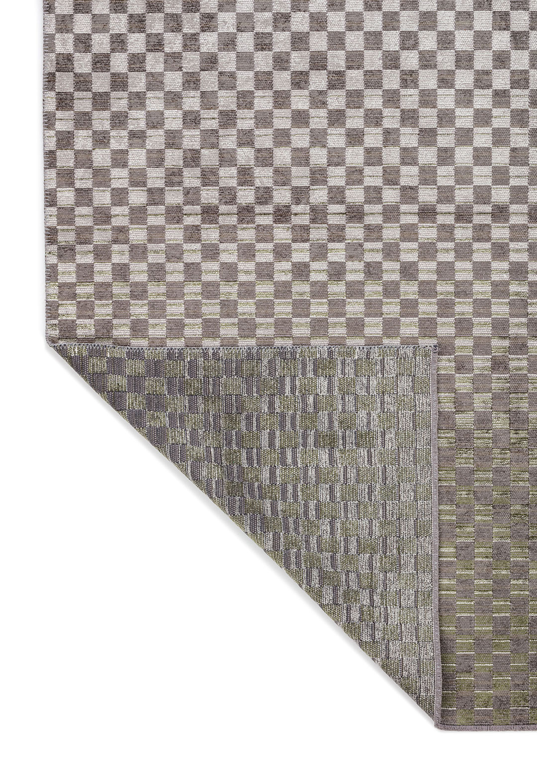 MOSAIC ANTHRACITE - KHAKI - GREEN - BONE RUG - 3