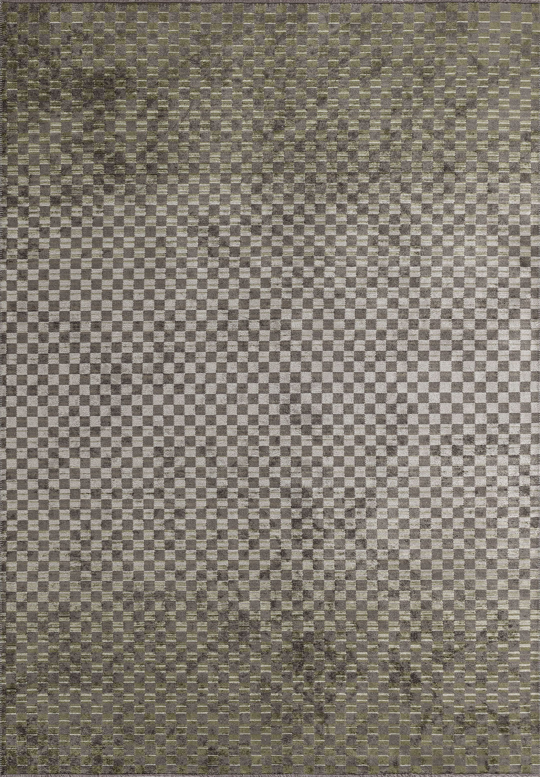 MOSAIC ANTHRACITE - KHAKI - GREEN - BONE RUG - 1