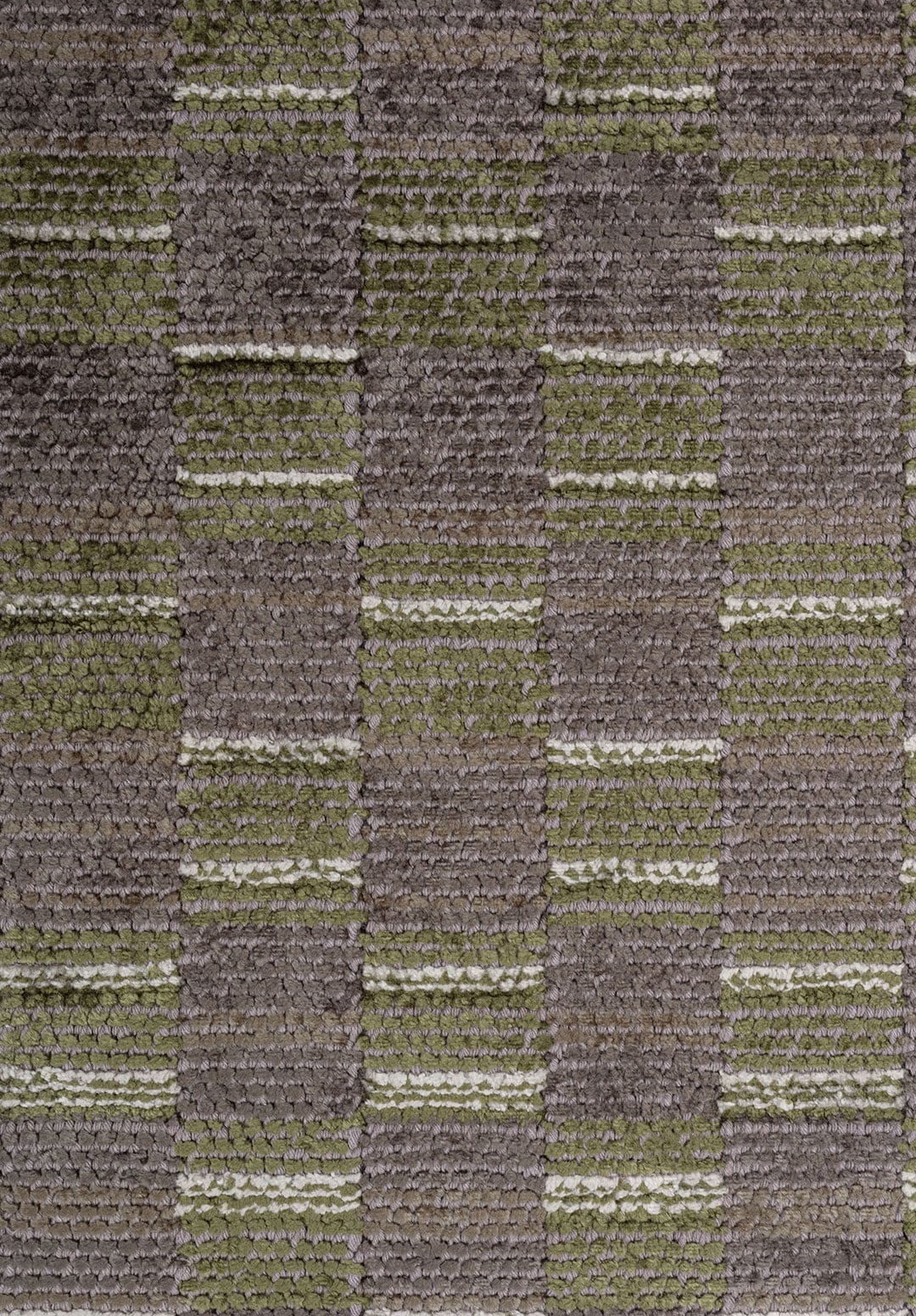 MOSAIC ANTHRACITE - KHAKI - GREEN - BONE RUG - 5