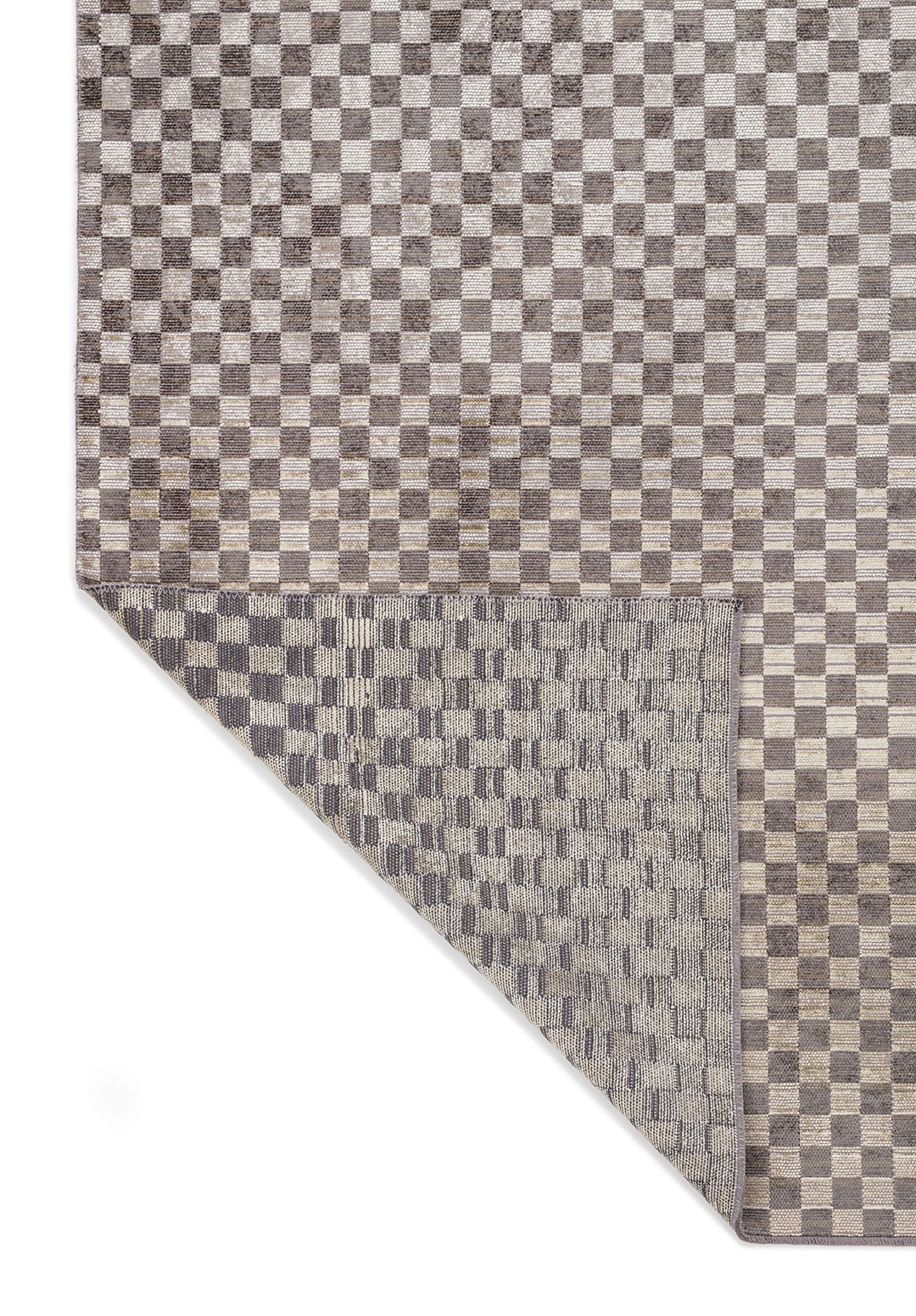 MOSAIC ANTHRACITE - KHAKI - BEIGE - BONE RUG - 3