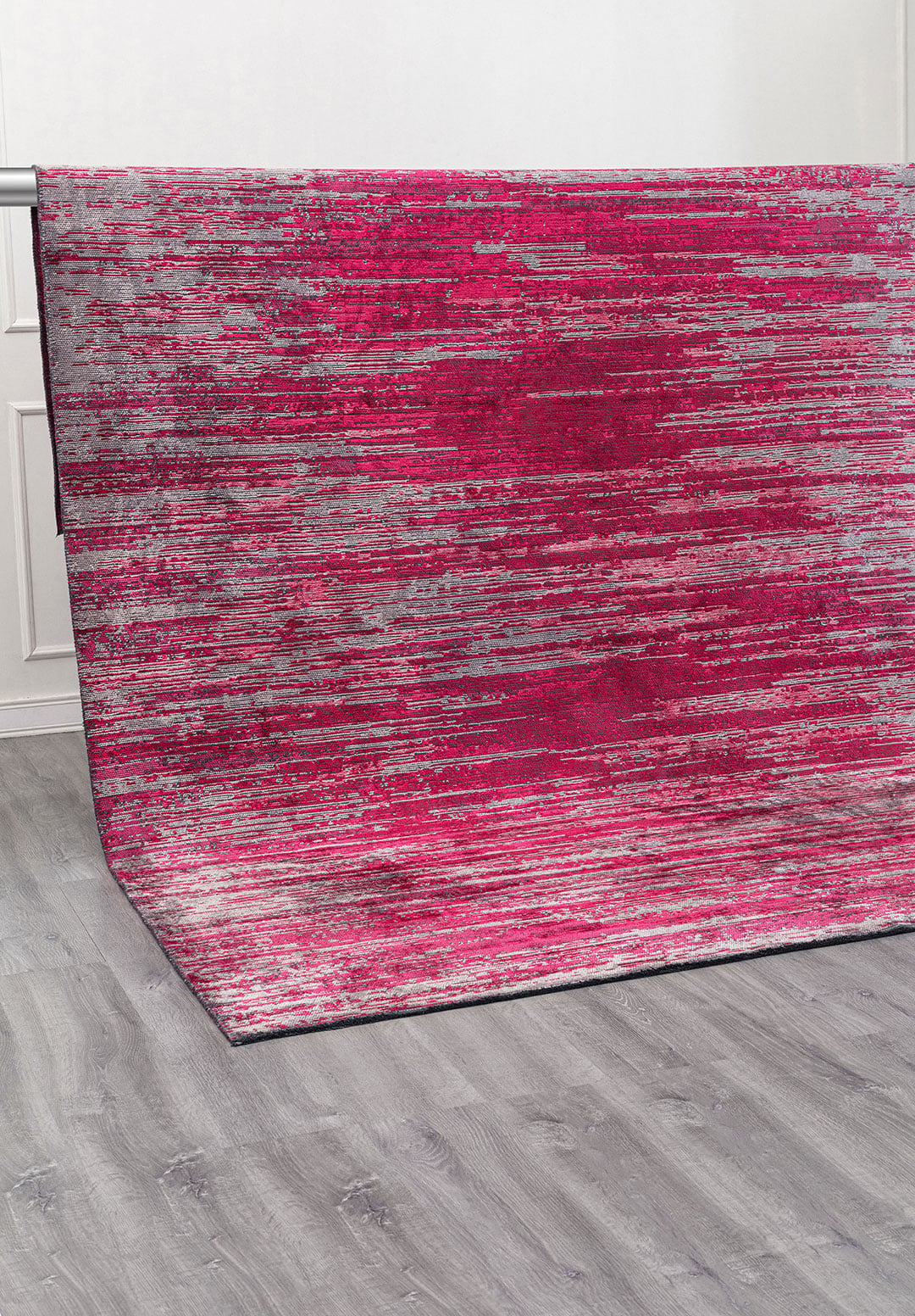 TWILIGHT LIGHT GREY - FUSCHIA - MAGENTA RUG - 4