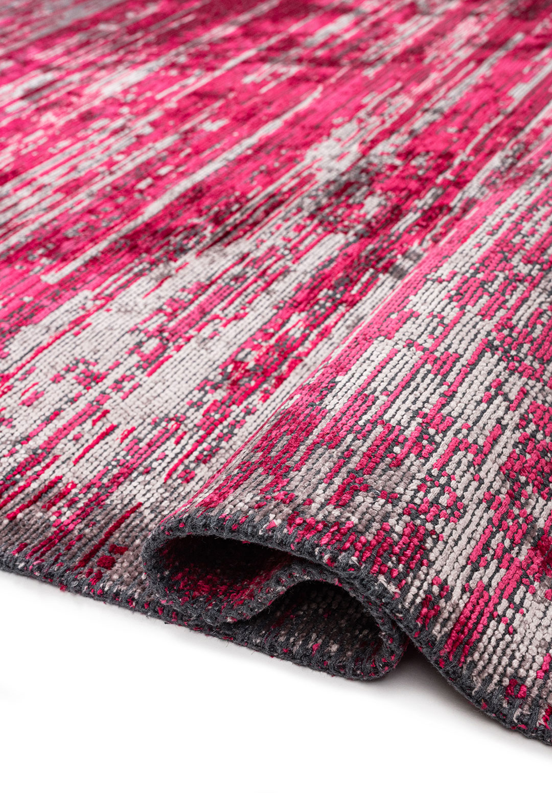 TWILIGHT LIGHT GREY - FUSCHIA - MAGENTA RUG - 2