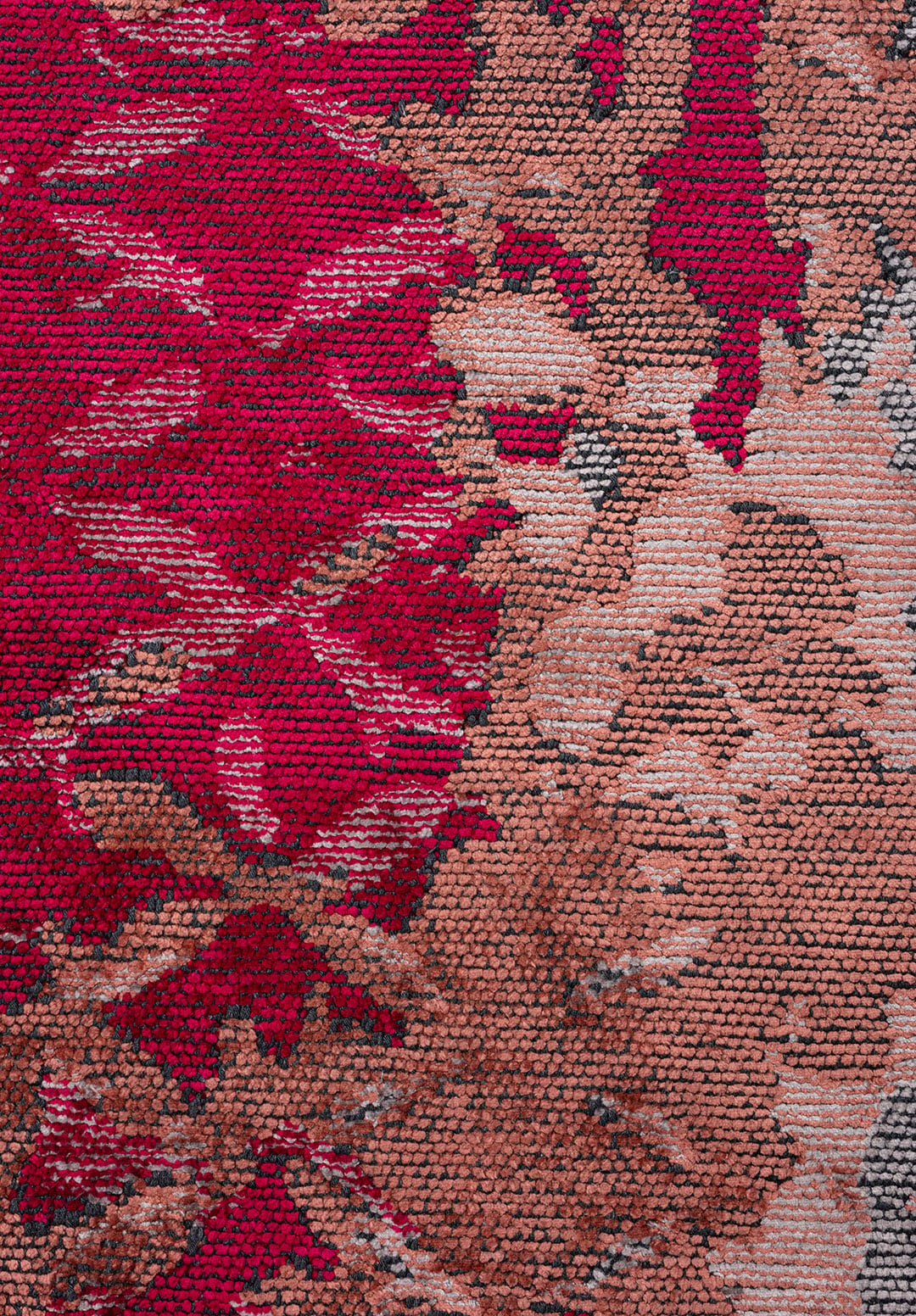 BLOOM MAGENTA - CORAL - LIGHT GREY RUG - 5
