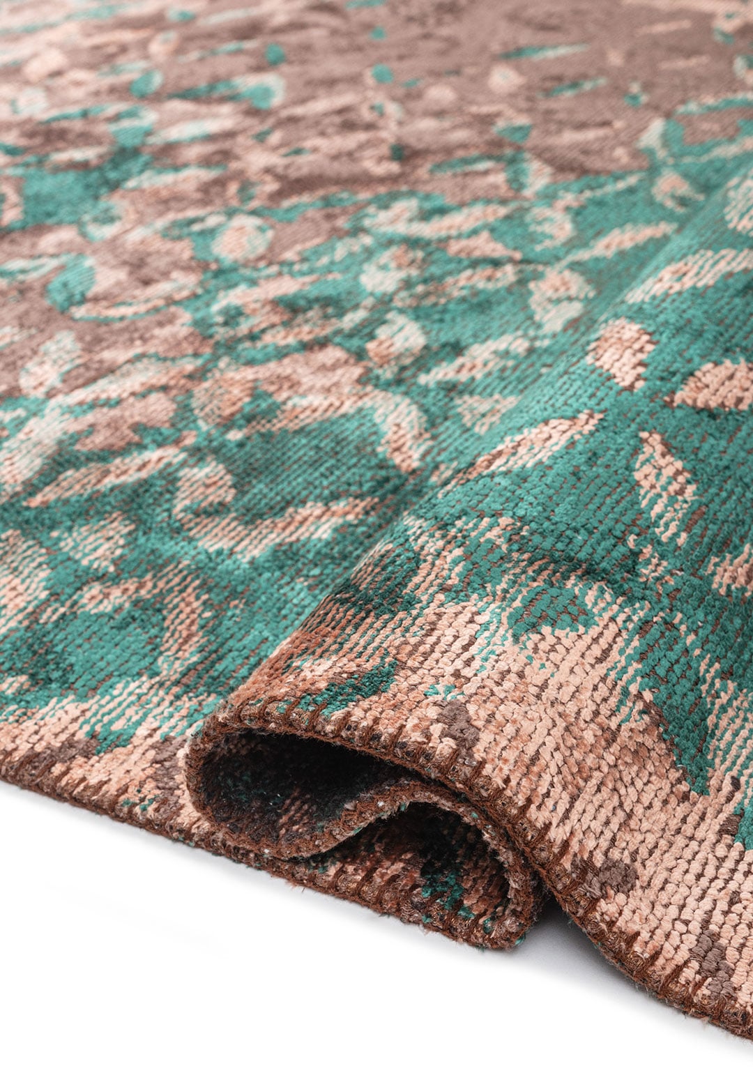 BLOOM DARK MINK - DARK GREEN - COPPER RUG - 2