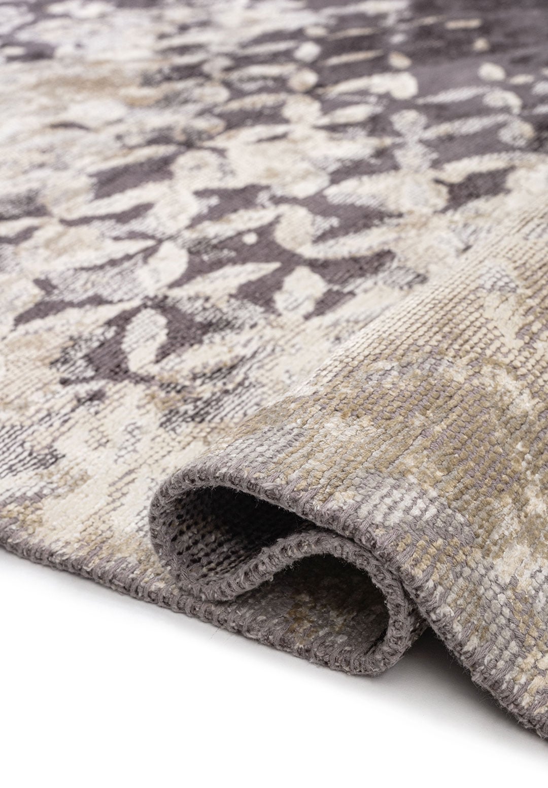 BLOOM CHARCOAL - CREAM - BONE RUG - 2